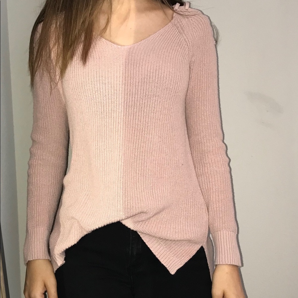 American eagle laced up sweater